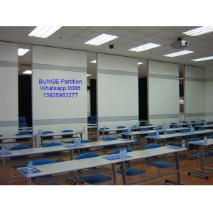 Meeting Room Sound Proof Partitions / 2000mm Height Hanging Sliding Partition