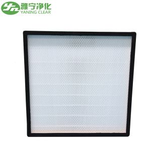 Deep Pleat HEPA Air Filter H10 - H14 Galvanized Steel Frame For Clean Room