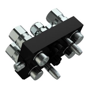 Multi Faster Hydraulic Multi Coupler Fixed Half 6 Lines 1/2" X 1/2" SAE