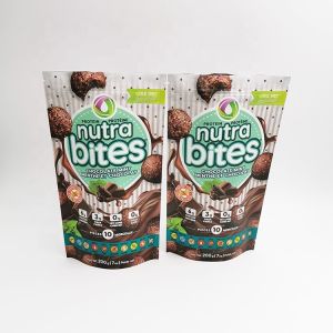 Biodegradable waterproof LDPE 3 sides seals slide custom printed k bags