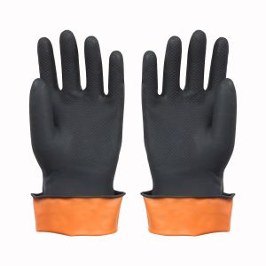Quality Excellent Flexibility Industrial Rubber Gloves Length 300mm 50-120g for sale