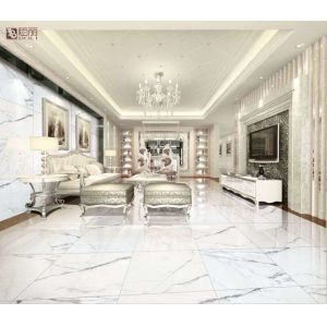 3D Inkjet Matt Finish Carrara Ceramic Wall Tiles 300 X 1200 Mm Size