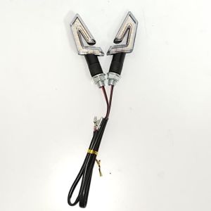 Quality Motorcycle Universal LED Crystal With Wires Light Bulb Blinker for sale