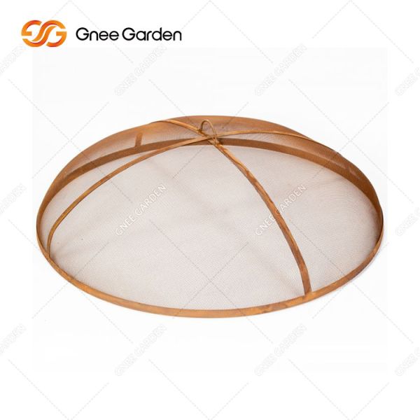 Pupular Portable Outdoor Use Cooking Corten Steel Metal Camping Rusty Barbecue Grill Cooking vegetables