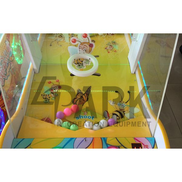 Kids Play Bee Battle Lottery Ball Arcade Racing Game Machine Yellow