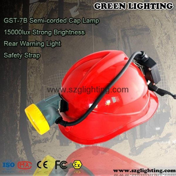 350MA digital semi corded Coal Mining Lights anti explossion IP68 GST -7B 8000 Lux