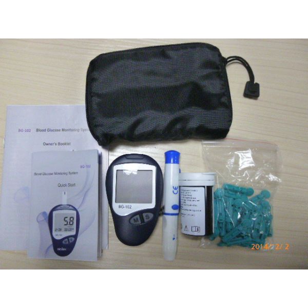 CE Blood Sugar Test Meter With Strips Fresh Capillary Whole Blood