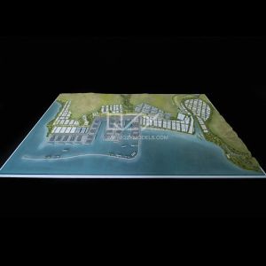 1:2000 Scale Nador West Med Port Complex Master Plan Model with 6m x 3m Dimensions and Acrylic ABS Material
