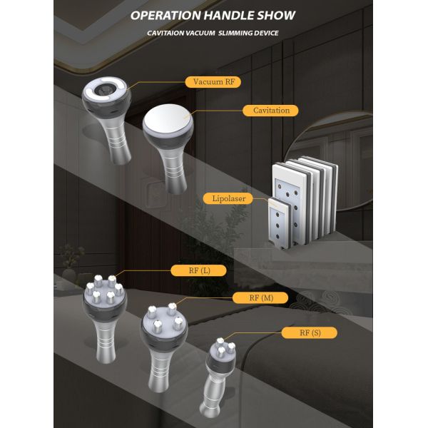 7 In 1 Vacuum Cavitation Machine Body Slimming RF Laser Beauty Instrument