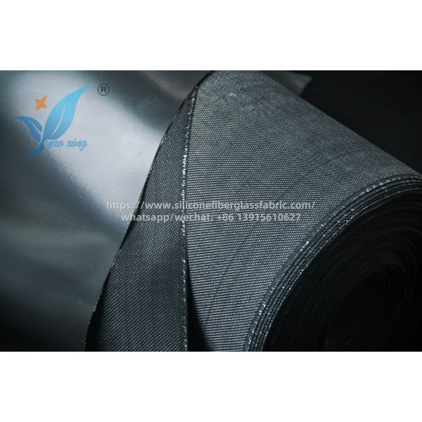 1.5mm Silicone Coated Fiberglass Fabric Heat Resistant Satin Weave