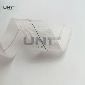 White Woven Garments Accessories Nylon Curing Tape With Coating