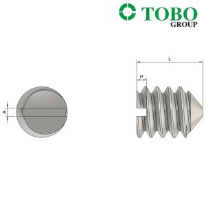 Custom M2 2.5 M3 M4 M5 M6 DIN551 Stainless Steel Grub Screws M2 x 6mm Slotted