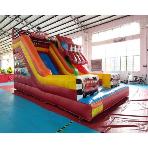 0.55mm PVC Commercial Inflatable Slide Crazy Car Bounce House