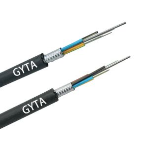 12 Core GYTA Armoured Loose Tube Cable PE Jacket For Communication