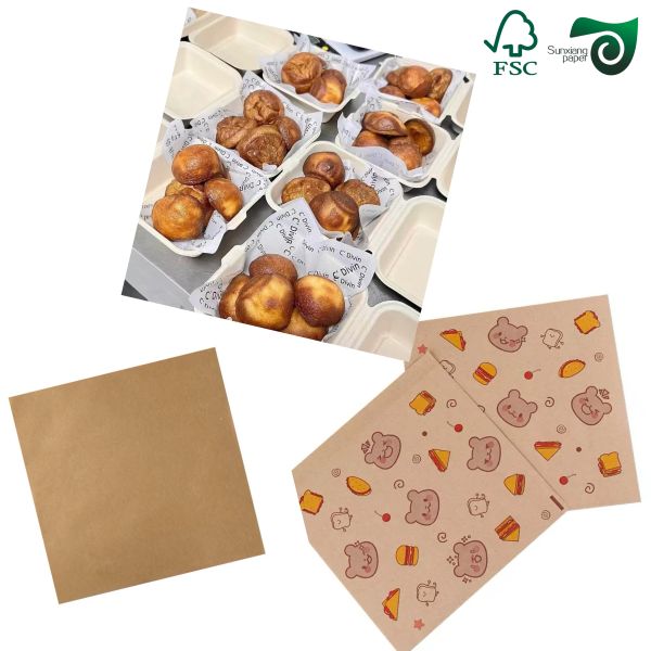 70g 80g Degradable Food Safety Grease Resistant Paper Suitable For Packaging Fried Foods