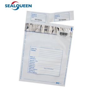 Transparent Custom Bank Deposit Bag , Transport Money Security Bag