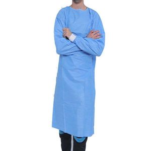 China SMS Blue ISO13485 S M L Disposable Patient Gowns on sale