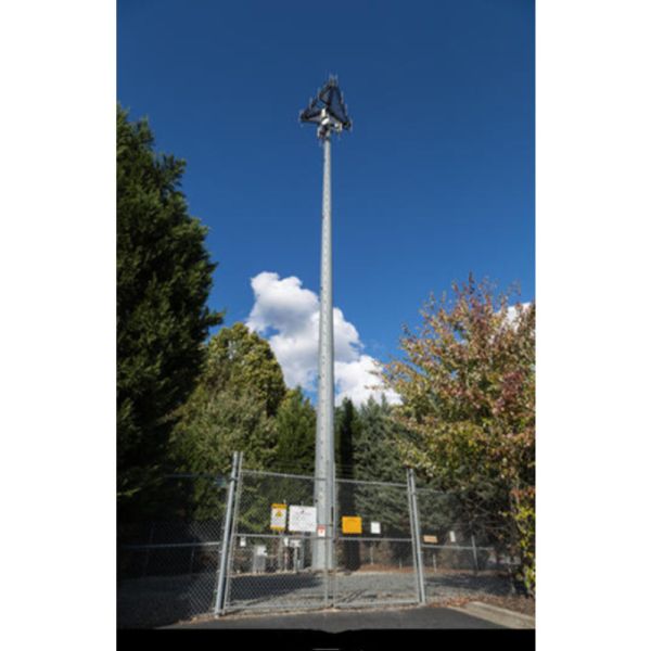 25m Steel Monopole Communication Tower Q235B Q345B Material