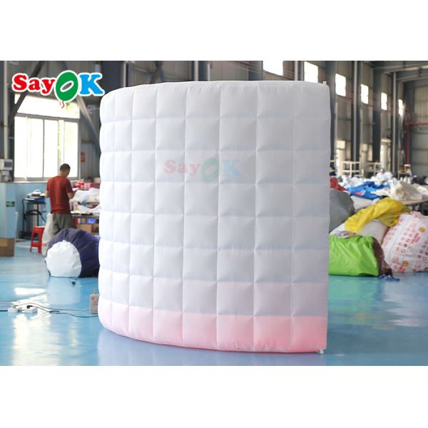 210D Oxford Cloth LED Wall Inflatable Photo Booth For Larger Events