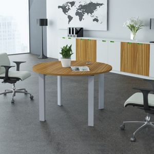 H750mm Office Conference Table Metal Legs Glass Meeting Desk