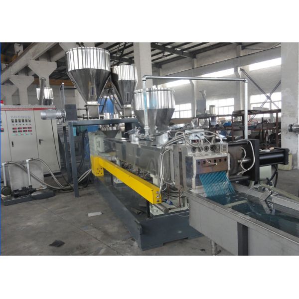 Automatically Plastic Extruder Machine , Co-Rotating Twin Screw Plastic