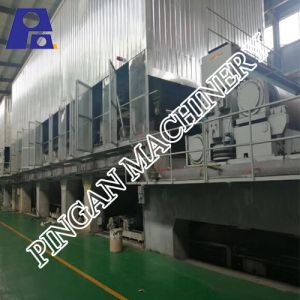 2ply Wires Fluting Paper Roll Making Machine 3200mm Width