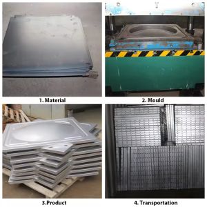 Custom Sectional Rectangular Shape Water Tank SS Water Tank Storage Drinking Water