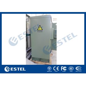 19 Inch Double Wall Green Outdoor Telecom Cabinet For Wireless Communication