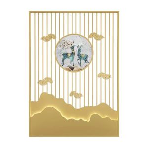 Quality Luxury Modern Stainless Steel Hotel Furniture Empty Screen Hotel Room Divider Partition for sale