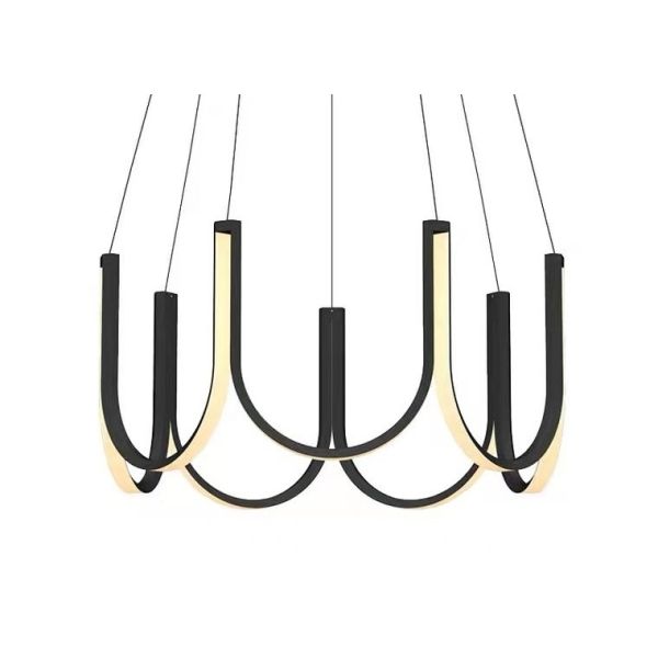 Buy Aluminum Ring Modern Chandelier Golden Hot Sale Led Hang Lamp Pendant Lamp Lighting Fixture Modern at wholesale prices