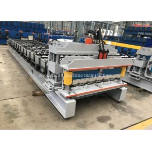 High Rib Glazed Metal Roof Sheet Making Machine With 8m / Min Processing Speed