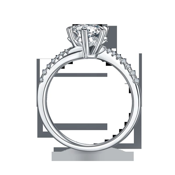 1.30CT White Moissanite And Sapphire Platineve Diamonds Jewelry Engagement Women Ring