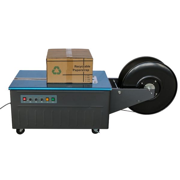 Buy Factory Directly Semiautomatic Kraft Paper Band Belt Strapping Machine For Carton Box at wholesale prices
