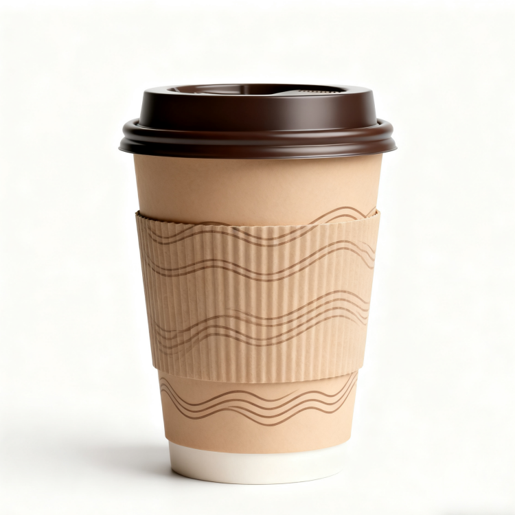 Biodegradable disposable paper cup custom logo hot cold drink double-layer