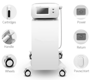 White Women Vaginal Tightening Equipment Portable HIFU Face And Body Machine
