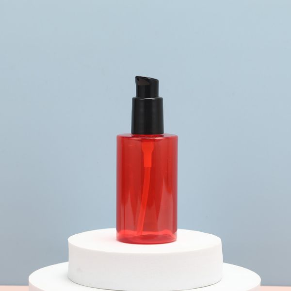 Buy UV Electroplated PMMA Lotion Bottles Customizable Collar White with Clear Cap at wholesale prices