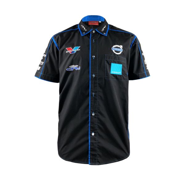 Buy Unisex Wicking Breathable Polyester Shirt with Custom Logo Printed Black Sportswear at wholesale prices