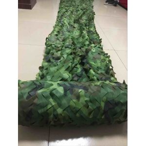 Green Nylon Military Grade Camo Netting Anti - UV Windproof For Camouflage
