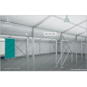 15x35M Transitional Large Canopy Tent Fabric Covered Storage Buildings