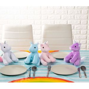 Waterproof Disposable Plastic Tablecloths Eco Friendly With Rainbow Pattern