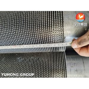 ASTM A312 TP304H Serrated Fin Tube For Heat Exchanger And Reactor Cooling