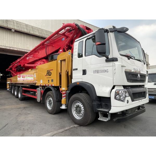 75m Semi-Dry Shotcrete Pump Truck with Cylinder Type Structure Directly Delivered