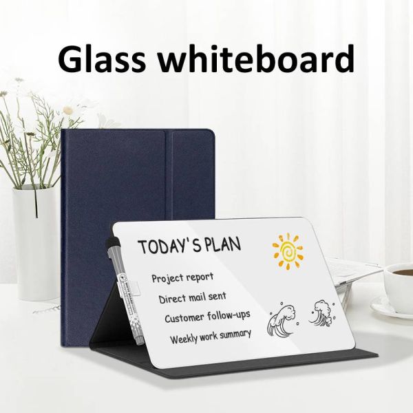 Foldable Desktop Glass Whiteboard