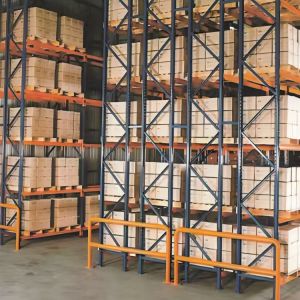 Q235 Double Deep Pallet Racking System , Industrial Warehouse Racking Systems