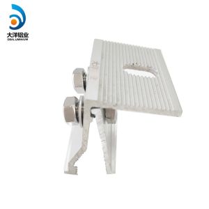 Anodic Oxidation Solar Panel Roof Structure Aluminum Alloy Angle Clamp