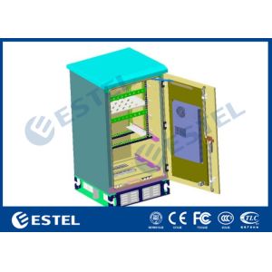 Double Wall Outdoor Power Cabinet 15U Rack Air Conditioner Cooling With One