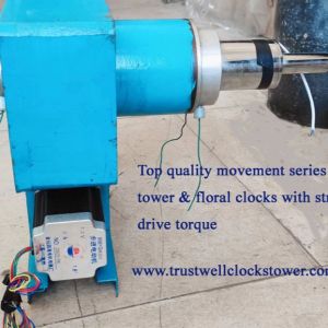Movement mechanism for outdoor building clocks with two or three clock hands 2m
