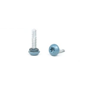 Flat Head Style Blue Painted Button Stainless Steel Self Tapping Screw with Torx