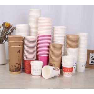 Takeaway Packing Disposable Paper Cups Paper Coffee Cups Custom Printed