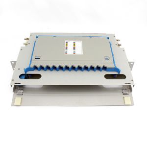 19" 1U Rack Mount ODF Patch Panel Optical Splicing Fiber Optic Patch Panel 12